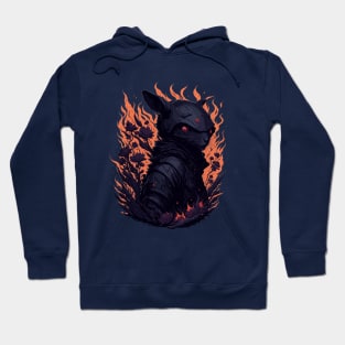 Vintage Ninja Mouse fire Hoodie